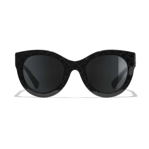 Chanel - Butterfly Sunglasses - Black Gray - Eyewear - Avvenice