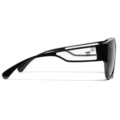 Chanel - Butterfly Sunglasses - Black Gray - Eyewear - Avvenice