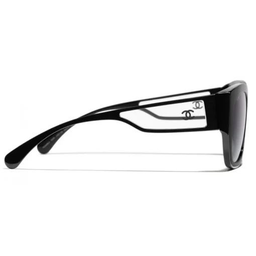 Chanel - Butterfly Sunglasses - Black Gray - Eyewear - Avvenice