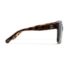 Chanel - Butterfly Sunglasses - Dark Tortoise Green - Eyewear - Avvenice^ Sunglasses & Eyewear