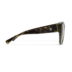 Chanel - Butterfly Sunglasses - Green Tortoise Brown - Eyewear - Avvenice^ Sunglasses & Eyewear