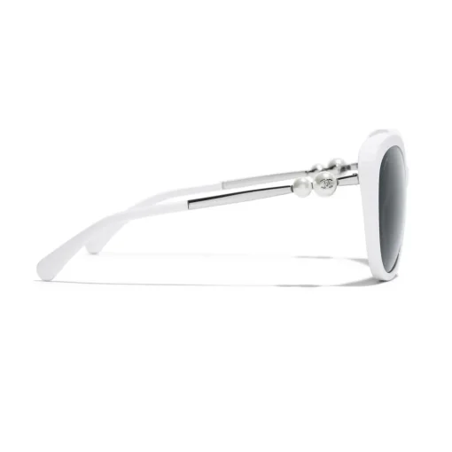 Chanel - Butterfly Sunglasses - White Gray - Eyewear - Avvenice^ Sunglasses & Eyewear
