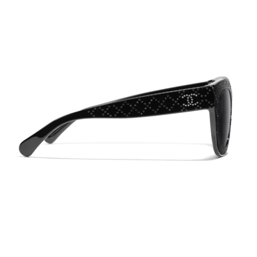 Chanel - Butterfly Sunglasses - Black Gray - Eyewear - Avvenice