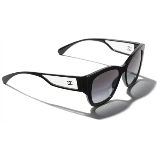 Chanel - Butterfly Sunglasses - Black Gray - Eyewear - Avvenice