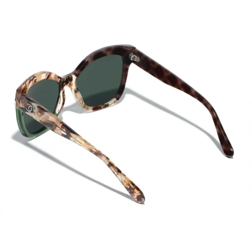 Chanel - Butterfly Sunglasses - Dark Tortoise Green - Eyewear - Avvenice^ Sunglasses & Eyewear