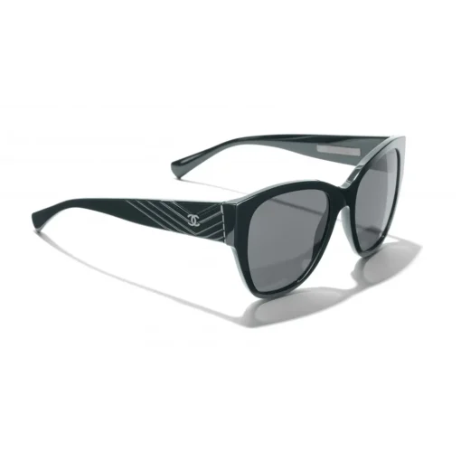Chanel - Butterfly Sunglasses - Dark Green Gray - Eyewear - Avvenice^ Sunglasses & Eyewear