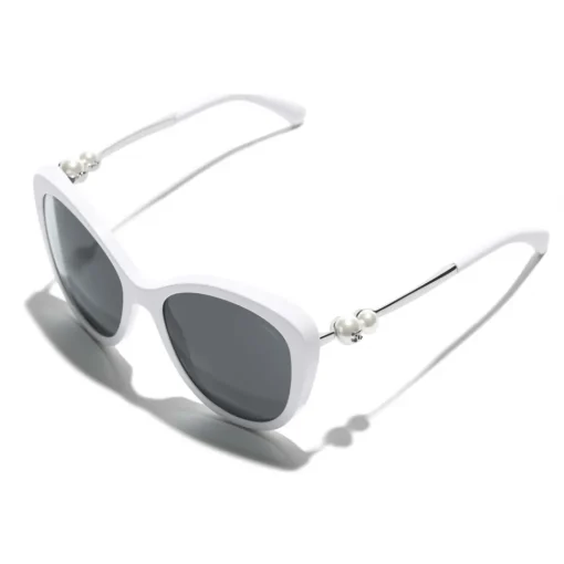 Chanel - Butterfly Sunglasses - White Gray - Eyewear - Avvenice^ Sunglasses & Eyewear