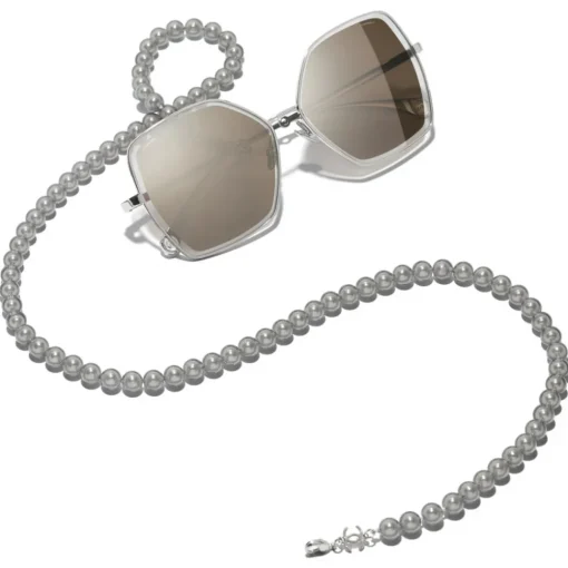 Chanel - Butterfly Sunglasses - Silver Gold - Eyewear - Avvenice^ Sunglasses & Eyewear