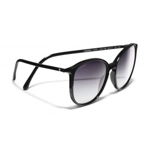 Chanel - Butterfly Sunglasses - Black Gray - Eyewear - Avvenice
