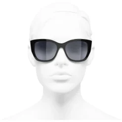 Chanel - Butterfly Sunglasses - Black Gray - Eyewear - Avvenice