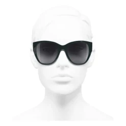 Chanel - Butterfly Sunglasses - Dark Green Gray - Eyewear - Avvenice^ Sunglasses & Eyewear
