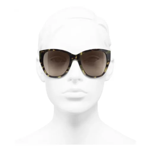 Chanel - Butterfly Sunglasses - Green Tortoise Brown - Eyewear - Avvenice^ Sunglasses & Eyewear