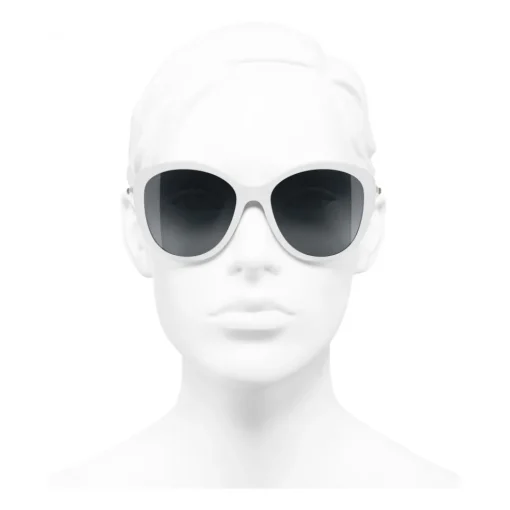 Chanel - Butterfly Sunglasses - White Gray - Eyewear - Avvenice^ Sunglasses & Eyewear