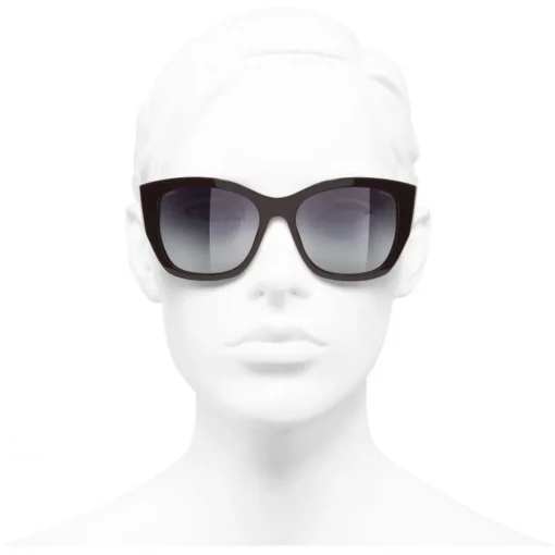 Chanel - Butterfly Sunglasses - Dark Red White Gold - Eyewear - Avvenice^ Sunglasses & Eyewear