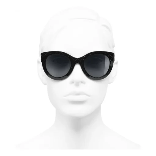 Chanel - Butterfly Sunglasses - Black Gray - Eyewear - Avvenice