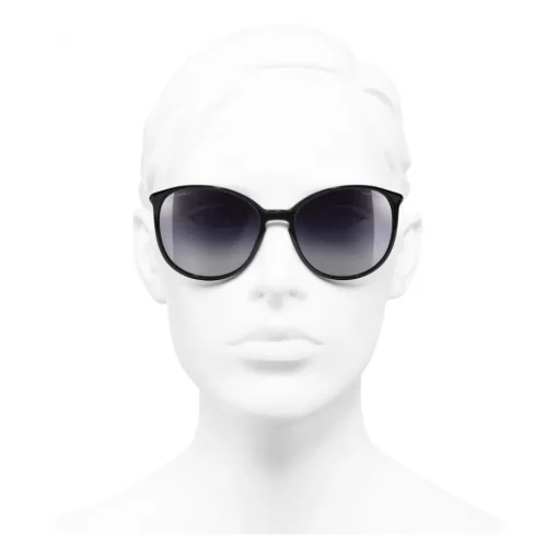 Chanel - Butterfly Sunglasses - Black Gray - Eyewear - Avvenice