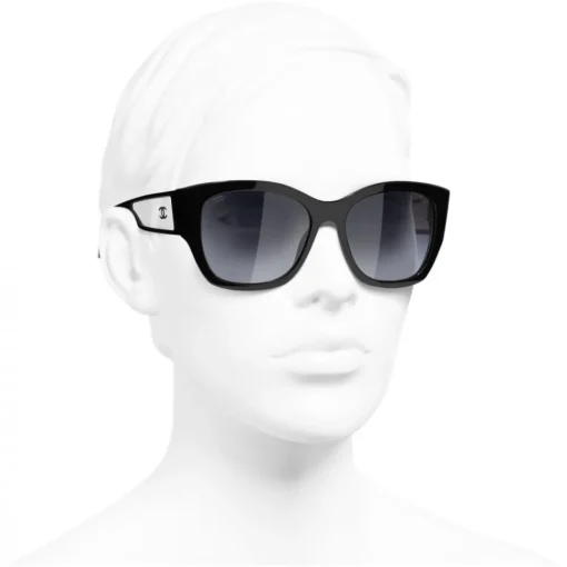 Chanel - Butterfly Sunglasses - Black Gray - Eyewear - Avvenice