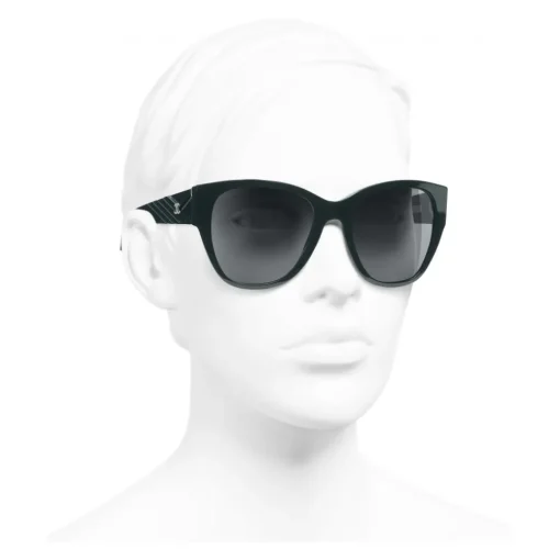 Chanel - Butterfly Sunglasses - Dark Green Gray - Eyewear - Avvenice^ Sunglasses & Eyewear