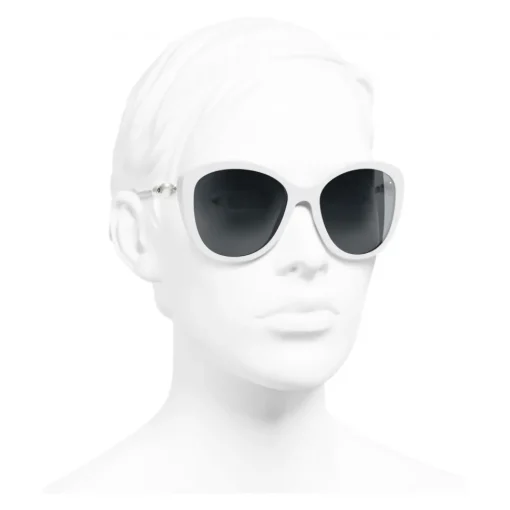 Chanel - Butterfly Sunglasses - White Gray - Eyewear - Avvenice^ Sunglasses & Eyewear