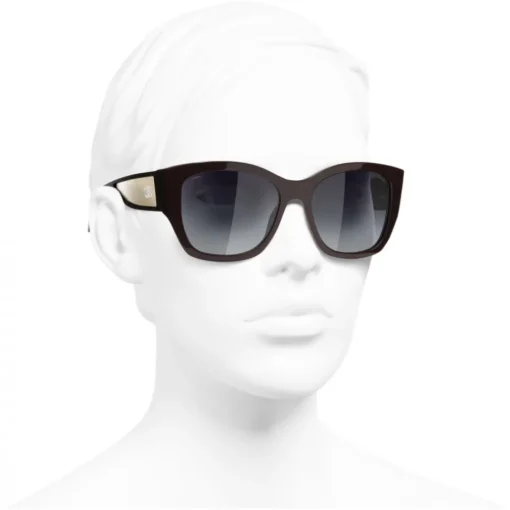 Chanel - Butterfly Sunglasses - Dark Red White Gold - Eyewear - Avvenice^ Sunglasses & Eyewear