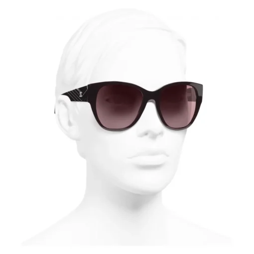 Chanel - Butterfly Sunglasses - Burgundy - Eyewear - Avvenice