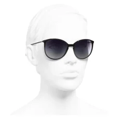 Chanel - Butterfly Sunglasses - Black Gray - Eyewear - Avvenice
