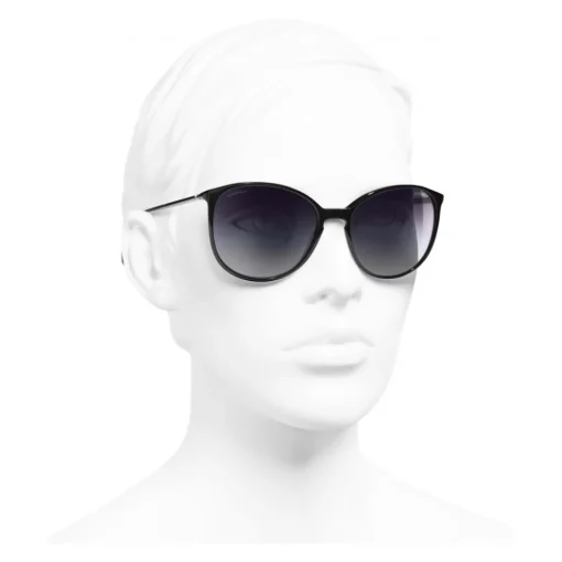 Chanel - Butterfly Sunglasses - Black Gray - Eyewear - Avvenice