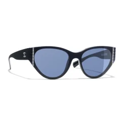 Chanel - Cat Eye Sunglasses - Dark Blue - Eyewear - Avvenice^ Sunglasses & Eyewear