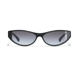 Chanel - Cat Eye Sunglasses - Black Gray - Eyewear - Avvenice^ Sunglasses & Eyewear