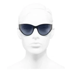Chanel - Cat Eye Sunglasses - Dark Blue - Eyewear - Avvenice^ Sunglasses & Eyewear