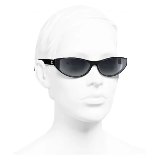Chanel - Cat Eye Sunglasses - Black Gray - Eyewear - Avvenice^ Sunglasses & Eyewear