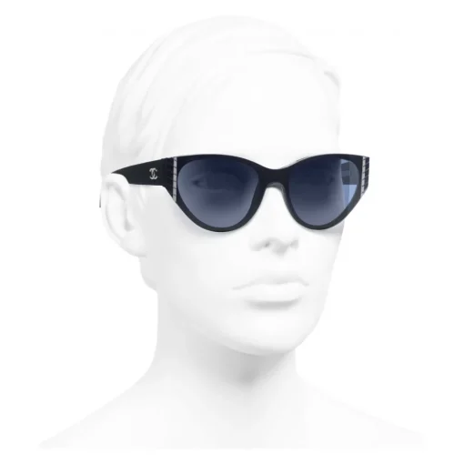 Chanel - Cat Eye Sunglasses - Dark Blue - Eyewear - Avvenice^ Sunglasses & Eyewear