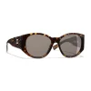 Chanel - Oval Sunglasses - Dark Tortoise Brown - Eyewear - Avvenice^ Sunglasses & Eyewear