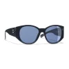 Chanel - Oval Sunglasses - Dark Blue - Eyewear - Avvenice