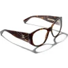 Chanel - Oval Sunglasses - Dark Tortoise Transparent - Eyewear - Avvenice
