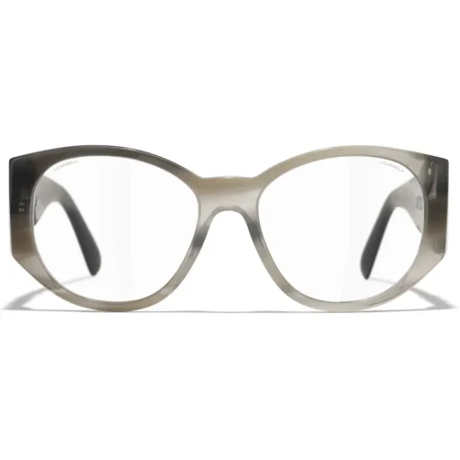 Chanel - Oval Sunglasses - Gray Transparent - Eyewear - Avvenice^ Sunglasses & Eyewear