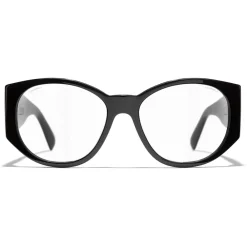 Chanel - Oval Sunglasses - Black Transparent - Eyewear - Avvenice^ Sunglasses & Eyewear