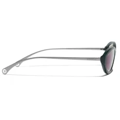Chanel - Oval Sunglasses - Dark Green - Eyewear - Avvenice^ Sunglasses & Eyewear
