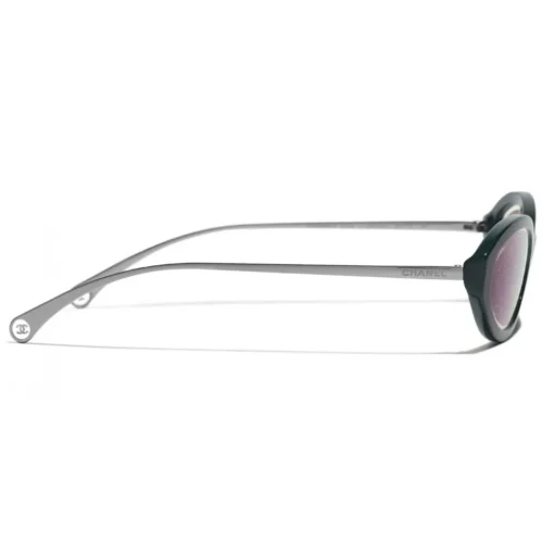 Chanel - Oval Sunglasses - Dark Green - Eyewear - Avvenice^ Sunglasses & Eyewear