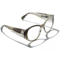 Chanel - Oval Sunglasses - Gray Transparent - Eyewear - Avvenice^ Sunglasses & Eyewear