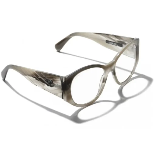 Chanel - Oval Sunglasses - Gray Transparent - Eyewear - Avvenice^ Sunglasses & Eyewear