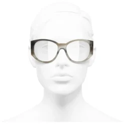 Chanel - Oval Sunglasses - Gray Transparent - Eyewear - Avvenice^ Sunglasses & Eyewear