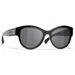 Chanel - Pantos Sunglasses - Black Gray - Eyewear - Avvenice^ Sunglasses & Eyewear