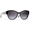 Chanel - Pantos Sunglasses - Black Grey - Eyewear - Avvenice^ Sunglasses & Eyewear