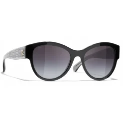 Chanel - Pantos Sunglasses - Black Grey - Eyewear - Avvenice^ Sunglasses & Eyewear