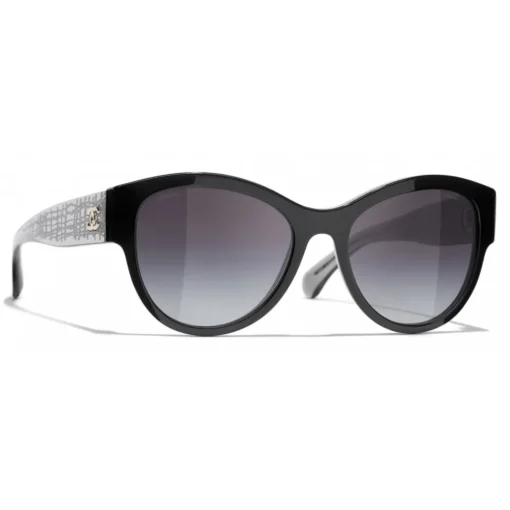 Chanel - Pantos Sunglasses - Black Grey - Eyewear - Avvenice^ Sunglasses & Eyewear