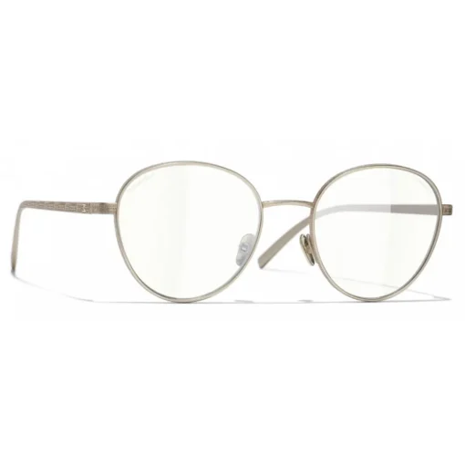 Chanel - Pantos Sunglasses - Gold Transparent - Eyewear - Avvenice