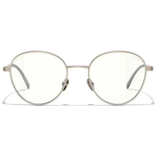 Chanel - Pantos Sunglasses - Gold Transparent - Eyewear - Avvenice