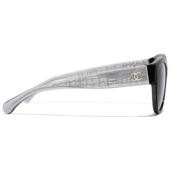 Chanel - Pantos Sunglasses - Black Grey - Eyewear - Avvenice^ Sunglasses & Eyewear