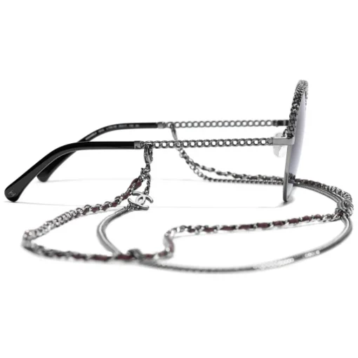 Chanel - Pantos Sunglasses - Silver Gray - Eyewear - Avvenice